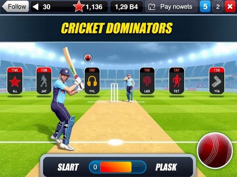 Cricket Dominators gameplay screenshot